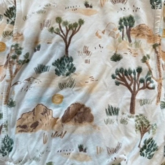 Angel Dear 12-18M Desert Landscape Print Viscose Bamboo Blend Baby Romper - Picture 2 of 8